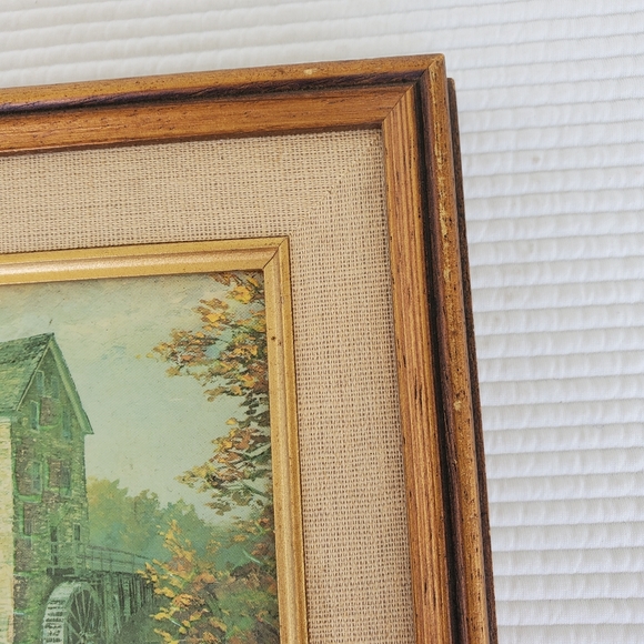 2 Cottage Prints 12"x7.5" Kierstead Gallery Vintage Wood Frame 1980s Cottagecore - Picture 16 of 16